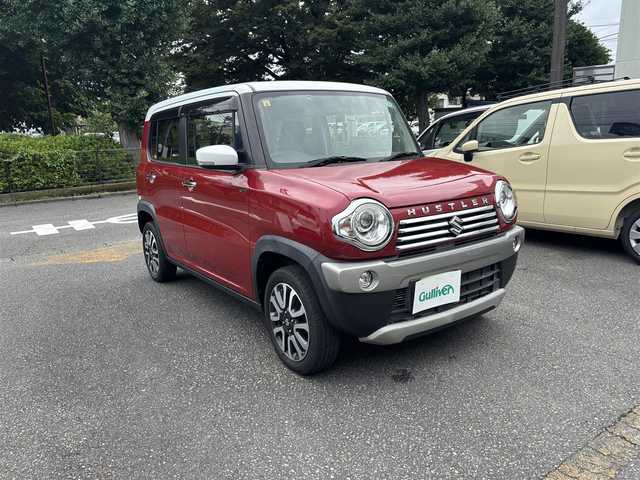 スズキ ハスラー Jスタイル Ⅱ 神奈川県 2016(平28)年 3.1万km 赤Ⅱ 4WD/フルセグテレビ/メモリナビ/アイドリングストップ/ドアバイザー/ETC