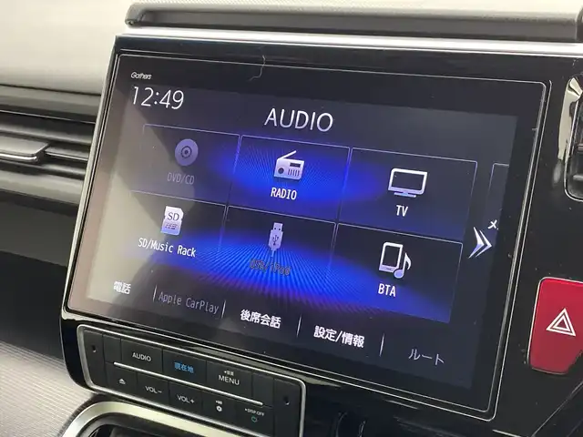 ホンダ ステップワゴン スパーダ ハイブリッド G EX ホンダセンシング 新潟県 2018(平30)年 5.8万km オブシダンブルーパール 純正メモリナビ/　フルセグTV/Bluetooth/CD/DVD/USB/ホンダセンシング/・衝突被害軽減ブレーキ/・誤発進抑制機能/・歩行者事故低減ステアリング/・路外逸脱抑制機能/・アダプティブ・クルーズ・コントロール/・車線維持支援システム/・先行車発進お知らせ機能/・標識認識機能/ハーフレザーシート/前席シートヒーター/両側パワースライドドア/純正ドライブレコーダー/全方位モニター/ビルトインETC/LEDヘッドライト/ステアリングスイッチ