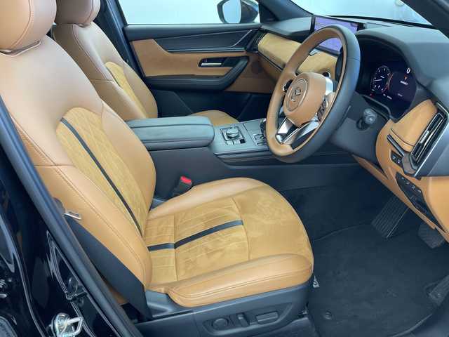 マツダ ＣＸ－６０ XD HV プレミアムスポーツ 岐阜県 2022(令4)年 3.2万km ジェットブラックマイカ パノラマルーフ/マツダコネクト純正ナビ/フルセグ/BT/USB/HDMI/360°ビュー・モニター/i-ACTIVSENSE/・マツダ・レーダー・クルーズ・コントロール/・スマート・ブレーキ・サポート/・レーンキープ・アシスト・システム/・ブラインド・スポット・モニタリング/・アダプティブ・LED・ヘッドライト/ビルトインETC/ワイヤレス充電/ハーフレザーシート/前席シートヒーター/前席エアシート/ヒルディセントコントロール/パーキングセンサー/LEDオートライト/ハイビーム・コントロール・システム/パドルシフト/純正20インチAW/純正フロアマット/ターボ車