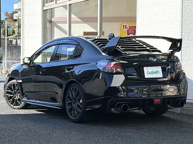 スバル ＷＲＸ ＳＴＩ STI タイプS 神奈川県 2018(平30)年 14.4万km クリスタルブラックシリカ 社外SDナビ/　Bluetooth/CD/DVD/USB/フルセグTV/バックカメラ/社外マフラー（純正品積込）/リアスポイラー/社外テールランプ（純正品積込）/ETC/純正19インチAW/純正フロアマット/LEDヘッドライト/オートライト/ハーフレザーシート/運転席パワーシート/運転席・助手席シートヒーター/保証書/取扱説明書/スペアキー