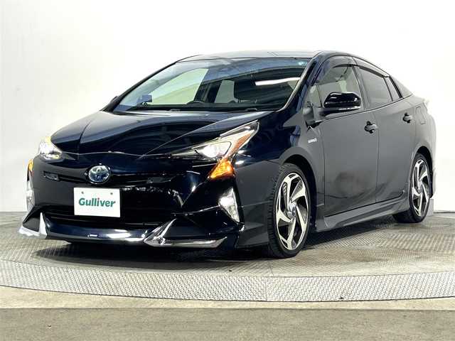 トヨタ プリウス Sセーフティプラス 大阪府 2017(平29)年 5.4万km アティチュードブラックマイカ モデリスタエアロ/18incAW 純正ナビ(フルセグ/DVD再生/Bluetooth) バックカメラ ETC 衝突軽減 レーダークルコン クリアランスソナー パークアシスト ドラレコ HUD