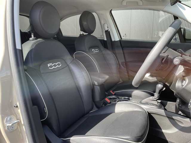 フィアット フィアット ５００Ｘ クロス 長野県 2021(令3)年 2.6万km ベージュ Ｕｃｏｎｎｅｃｔ/　ＣａｒＰｌａｙ/　ＡＣＣ　　/　レーンキープアシスト/　黒革シート/　ＰＷシート　/　ヒーター　/　LEDヘッドライト/　パークセンサー/　バックカメラ/　ＵＳＢ/　ルーフレール/　純正前後ドライブレコーダー