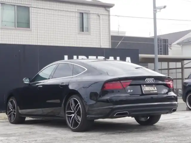 アウディ Ａ７ SB 2．0 TFSI クワトロ 岩手県 2017(平29)年 5.1万km ミトスブラックメタリック 純正MMIナビ/フルセグTV/バックカメラ/パーキングエイド/アドバンストキー/黒革シート/パワーシート/シートヒーター/エアシート/BOSEサウンド/DSRC/クルコン/LEDライト/パワーバックドア/20インチアルミ