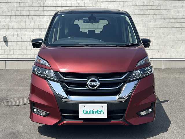 日産 セレナ ハイウェイスター G 香川県 2016(平28)年 8.6万km マルーンレッド 2トーン 純正９インチナビ／プロパイロット／両側オートスライドドア／フリップダウンモニター／デジタルインナーミラー／ＬＥＤヘッドライト／ＥＴＣ／アラウンドビューカメラ／ＥＴＣ／ＬＥＤヘッドライト