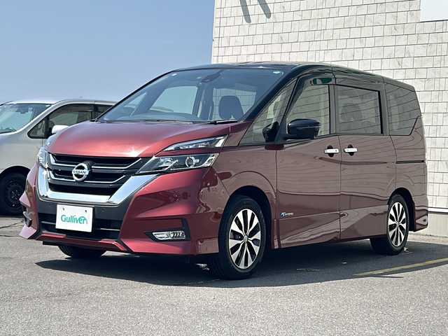 日産 セレナ ハイウェイスター G 香川県 2016(平28)年 8.6万km マルーンレッド 2トーン 純正９インチナビ／プロパイロット／両側オートスライドドア／フリップダウンモニター／デジタルインナーミラー／ＬＥＤヘッドライト／ＥＴＣ／アラウンドビューカメラ／ＥＴＣ／ＬＥＤヘッドライト