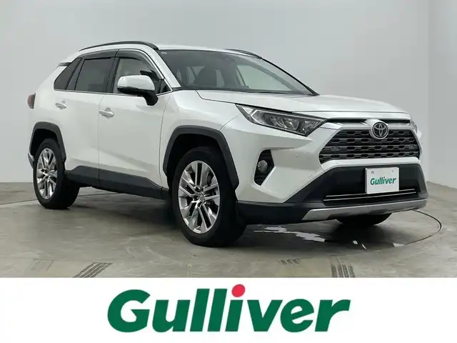 トヨタ ＲＡＶ４ G Zパッケージ 岡山県 2019(令1)年 4.1万km ホワイトパールクリスタルシャイン 純正９インチナビ/【Bluetooth/フルセグTV/CD/DVD】/衝突軽減ブレーキシステム/追従型クルーズコントロール/黒合皮シート/社外デジタルインナーミラー（ドラレコ一体型）/ビルトインＥＴＣ/ＬＥＤヘッドライト/オートハイビーム/前席シートヒーター/ステアリングヒーター/運転席パワシート/シートメモリー/バックカメラ/プッシュスタート/踏み間違い防止/オートブレーキホールド/ブラインドスポットモニター/ISOFIX/チルトステアリング/シートリフター/ウインカーミラー/ドアバイザー