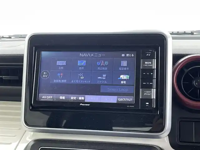 スズキ スペーシア HYBRID X 福井県 2018(平30)年 0.7万km オフブルーM ４WD/ディラーオプション７インチナビ【AVIC-RW901】/CD/DVD/フルセグTV/Bluetooth/SD/USB/AM/FM/スズキセーフティサポート/・デュアルセンサーブレーキ/・誤発進抑制機能/・後方誤発進抑制機能/・パーキングセンサー/・車線逸脱警報機能/・車線逸脱抑制機能/・ふらつき警報機能/・標識認識機能/プッシュスタート /スペアキー/LEDヘッドライト/オートライト /シートヒーター /両側パワースライドドア/電動格納式ミラー/後部座席ロールサンシェード