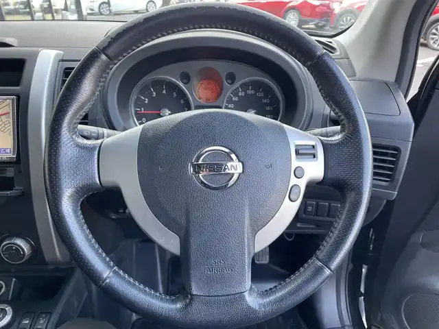 日産 エクストレイル 20Xtt 佐賀県 2010(平22)年 13.8万km ダイヤモンドブラック ナビ　バックカメラ　４ＷＤ　ターボ　クルーズコントロールＨＩＤヘッドライト　オートライト　全席シートヒーター　合皮シート　純正１７インチＡＷ　ＥＴＣ　ルーフレール　スペアキー×１　スペアメカニカルキー