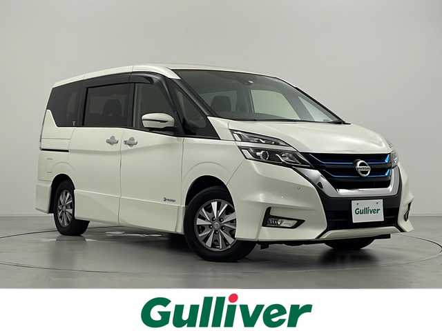 日産 セレナ e－パワー ハイウェイスター V 群馬県 2019(令1)年 5.3万km ブリリアントホワイトパール 純正９型ナビ　１２型後席モニター　プロパイロット　デジタルミラー　全周囲カメラ　スマートキー　両側電動スライドドア　横滑り防止装置　衝突被害軽減ブレーキ　ＥＴＣ　前席シートヒーター　ＬＥＤ　禁煙車