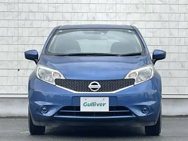 日産 ノート X FOUR 岩手県 2015(平27)年 10.8万km シャイニングブルー 禁煙車/パートタイム4WD/純正SDナビ/フルセグTV/CD/DVD/FM/AM/USB入力端子/バックカメラ/衝突被害軽減ブレーキ/レーンキープアシスト/横滑り防止装置/シガーソケット/電動格納ミラー/ヘッドライトレベライザー/スペアキー/ETC/ドラレコ