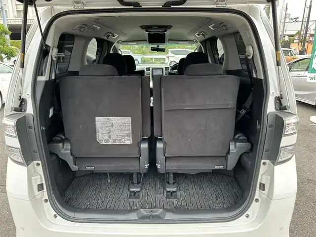 トヨタ ヴェルファイア 2．4Z プラチナセレクションⅡ 静岡県 2010(平22)年 9.4万km ホワイトパールクリスタルシャイン ワンオーナー/社外HDDナビ（VIE-X088）/フルセグTV/DVD/CD/USB/SD/社外フリップダウンモニター/バックカメラ/両側パワースライド/パワーバックドア/純正18インチアルミホイール/ウッドコンビハンドル/HIDライト/ビルトインETC/スマートキー2個/プッシュスタート/新車時保証書
