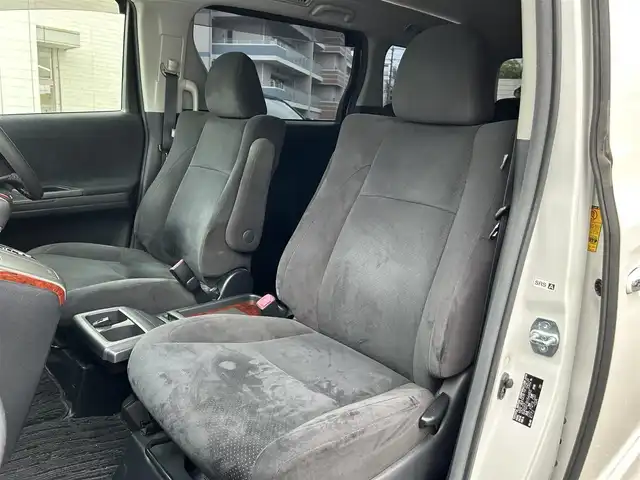 トヨタ ヴェルファイア 2．4Z プラチナセレクションⅡ 静岡県 2010(平22)年 9.4万km ホワイトパールクリスタルシャイン ワンオーナー/社外HDDナビ（VIE-X088）/フルセグTV/DVD/CD/USB/SD/社外フリップダウンモニター/バックカメラ/両側パワースライド/パワーバックドア/純正18インチアルミホイール/ウッドコンビハンドル/HIDライト/ビルトインETC/スマートキー2個/プッシュスタート/新車時保証書