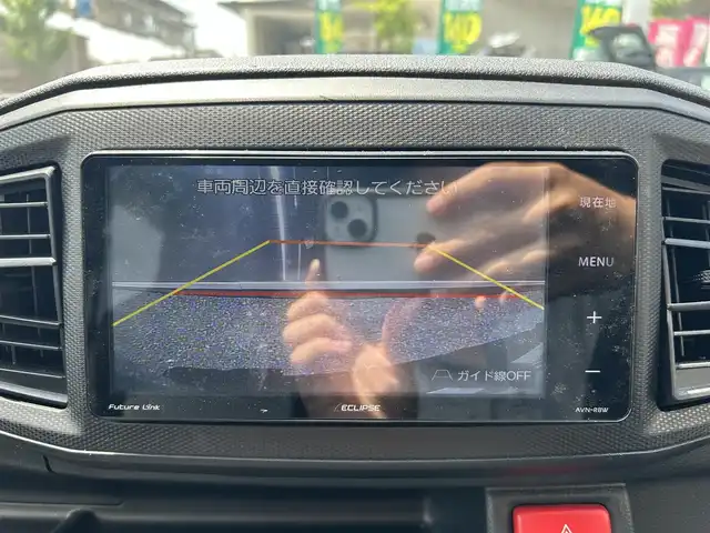 ダイハツ ミラ イース L 東京都 2018(平30)年 2.3万km スカイブルーメタリック ワンオーナー/社外メモリーナビ/　フルセグTV/Bluetooth/CD・DVD/SD/AM・FM/バックカメラ/ETC/アイドリングストップ/横滑り防止装置/純正ホイールキャップ/社外フロアマット/ヘッドライトレベライザー/ドアバイザー/パワーウィンドウ/パワーステアリング/リモコンキー/取扱説明書/点検記録簿/保証書/スペアキー