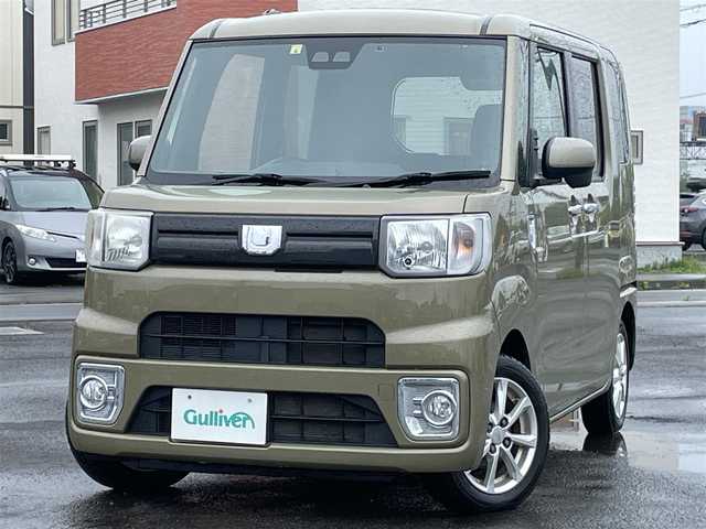 ダイハツ ウェイク L SA Ⅲ 道央・札幌 2019(平31)年 5.2万km オフビートカーキM ４WD/ワンオーナー/社外メモリーナビ/スマートアシストIII/衝突被害軽減ブレーキ/横滑り防止装置/レーンキープアシスト/リヤコーナーセンサー/バックカメラ/ETC/アイドリングストップ/両側パワースライドドア/D席シートヒーター/プッシュスタート/スマートキー/ハロゲンヘッドライト/オートライト/オートハイビーム/フォグランプ/電動格納ミラー/フロアマット