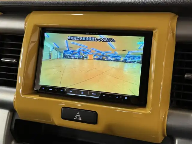 スズキ ハスラー G 群馬県 2017(平29)年 9.3万km アクティブイエロー/ブラック2トーンルーフ レーダーブレーキサポート/社外SDナビ/　　BT/SD/DVD/DISC/USB/iPod/AUX/バックカメラ/社外16インチAW/ドライブレコーダー/前席シートヒーター/アイドリングストップ/横滑り防止機能/スマートキー/プッシュスタート/AAC/ETC