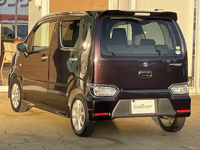 スズキ ワゴンＲ スティングレー L 宮崎県 2018(平30)年 5.2万km ムーンライトバイオレットPM 社外ナビ【MDV-D404BTW】/AM/FM/CD/DVD/Bluetooth/バックカメラ/ドライブレコーダー/衝突被害軽減ブレーキ/レーンキープアシスト/横滑り防止装置/アイドリングストップ/シートヒーター/オートライト/LEDヘッドライト/スマートキー/プッシュスタート/電動格納ミラー/純正１４インチAW/フロアマット/保証書/取扱説明書バックカメラ