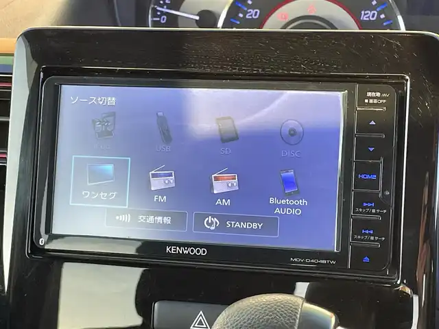 スズキ ワゴンＲ スティングレー L 宮崎県 2018(平30)年 5.2万km ムーンライトバイオレットPM 社外ナビ【MDV-D404BTW】/AM/FM/CD/DVD/Bluetooth/バックカメラ/ドライブレコーダー/衝突被害軽減ブレーキ/レーンキープアシスト/横滑り防止装置/アイドリングストップ/シートヒーター/オートライト/LEDヘッドライト/スマートキー/プッシュスタート/電動格納ミラー/純正１４インチAW/フロアマット/保証書/取扱説明書バックカメラ