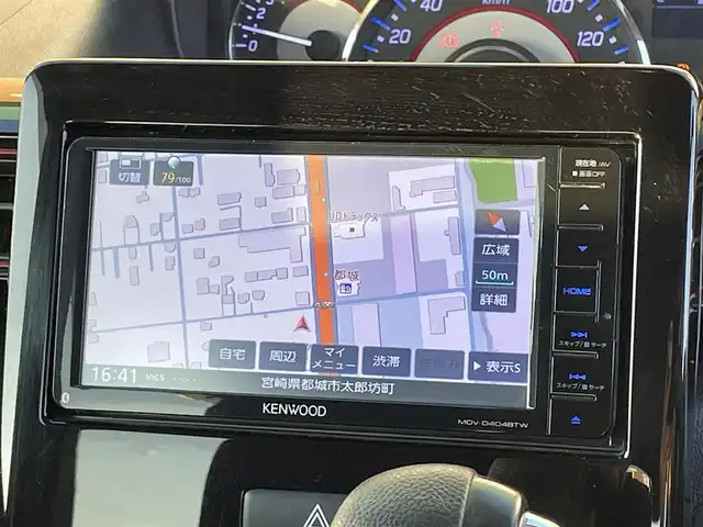 スズキ ワゴンＲ スティングレー L 宮崎県 2018(平30)年 5.2万km ムーンライトバイオレットPM 社外ナビ【MDV-D404BTW】/AM/FM/CD/DVD/Bluetooth/バックカメラ/ドライブレコーダー/衝突被害軽減ブレーキ/レーンキープアシスト/横滑り防止装置/アイドリングストップ/シートヒーター/オートライト/LEDヘッドライト/スマートキー/プッシュスタート/電動格納ミラー/純正１４インチAW/フロアマット/保証書/取扱説明書バックカメラ