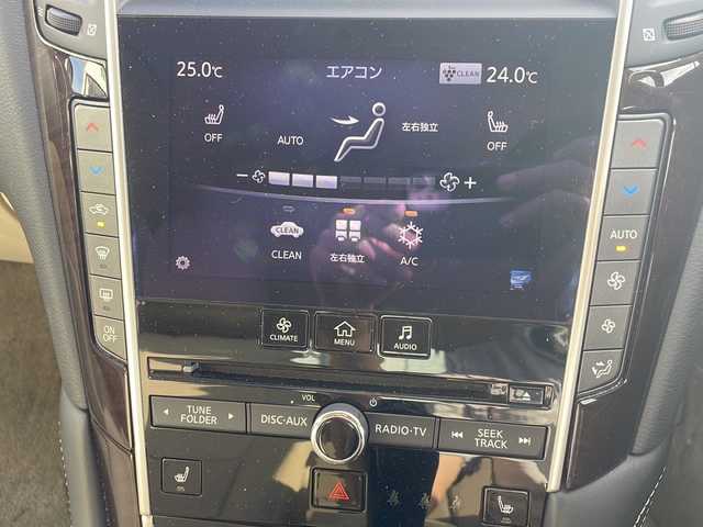 日産 スカイライン 200GT－t タイプP 兵庫県 2014(平26)年 5万km ハガネブルーM 純正ナビ/・BT/・USB/・TVフルセグ/DCA/LDP/BSI/エマージェンシーブレーキ/レーダークルーズコントロール/アラウンドビューモニター/ステアリングスイッチ/アイドリングストップ/パワーシート/シートヒーター/LEDライト/純正アルミホイール/純正フロアマット