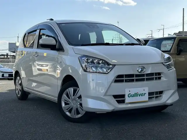 ダイハツ ミラ イース X リミテッド SAⅢ 奈良県 2018(平30)年 2.2万km パールホワイトⅢ 社外ナビ（AVIC-RZ302）/オートハイビーム/バックカメラ/コーナーセンサ/LEDライト/ドラレコ/TV/ETC/社外フロアマット/スペアキー/取扱説明書
