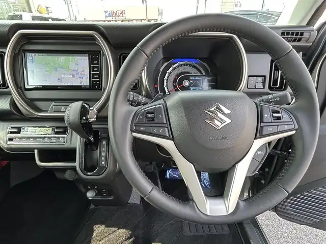 スズキ ハスラー Jスタイル Ⅱ ターボ 奈良県 2023(令5)年 0.6万km クールカーキパールメタリック/ソフトベージュメタリック ワンオーナー/純正7インチナビ/(フルセグTV/CD/DVD/BT/SD)/バックカメラ/デュアルカメラブレーキサポート/衝突軽減防止/レーンキープアシスト/リアパーキングセンサー/ふらつき防止/ドライブレコーダー前後/ビルトインETC/シートヒーター(D＋N席)/アクティブクルーズコントロール/オートエアコン(ナノイーX)/革巻きステアリング/ステアリングスイッチ/パドルシフト/オートライト/ハイビームアシスト/アイドリングストップ/ドライブセレクト/ルーフレール/プッシュスタート＆スマートキ/ウインカー付き電動格納ミラー/LEDヘッドライト/フォグランプ/ドアバイザー/フロアマット/純正15インチAW