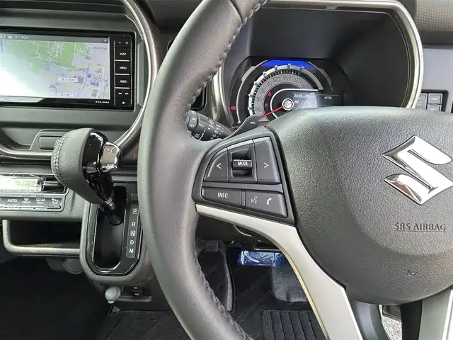 スズキ ハスラー Jスタイル Ⅱ ターボ 奈良県 2023(令5)年 0.6万km クールカーキパールメタリック/ソフトベージュメタリック ワンオーナー/純正7インチナビ/(フルセグTV/CD/DVD/BT/SD)/バックカメラ/デュアルカメラブレーキサポート/衝突軽減防止/レーンキープアシスト/リアパーキングセンサー/ふらつき防止/ドライブレコーダー前後/ビルトインETC/シートヒーター(D＋N席)/アクティブクルーズコントロール/オートエアコン(ナノイーX)/革巻きステアリング/ステアリングスイッチ/パドルシフト/オートライト/ハイビームアシスト/アイドリングストップ/ドライブセレクト/ルーフレール/プッシュスタート＆スマートキ/ウインカー付き電動格納ミラー/LEDヘッドライト/フォグランプ/ドアバイザー/フロアマット/純正15インチAW