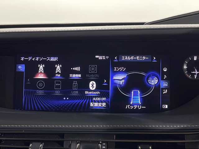 レクサス ＬＳ 500h Fスポーツ 神奈川県 2020(令2)年 2.5万km ホワイトノーヴァガラスフレーク 純正12.3型ディスプレイオーディオプラス/コネクティッドナビ/フルセグ　AM FM CD DVD　AUX　Bluetooth　SD　USB　Miracast/4WD/ムーンルーフ/パノラミックビューモニター/ヘッドアップディスプレイ/デジタルインナーミラー/ブラインドスポットモニター/プリクラッシュセーフティ/レーダークルーズコントロール/レーントレーシングアシスト/夜間視界支援/ロードサインアシスト/ドライバー異常時対応システム/プロアクティブドライビングアシスト/アダブティブハイビームシステム/LexusTeammate/アドバンスドドライブ/アドバンスドパーク/ITSコネクト/パーキングサポートブレーキ/先行車発進告知/タイヤ空気圧警報システム/ハーフレザーシート/全席シートヒーター/前席パワーメモリーシート/革巻きステアリング/パドルシフト/ステアリングヒーター/リアガラスサンシェード/前後社外ドライブレコーダー/ドライブセレクトコントロール/AC100Vコンセント/3眼LEDヘッドランプ/純正20インチアルミホイール/シーケンシャルターンランプ/ヘッドライトウォッシャー