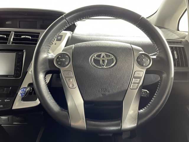 トヨタ プリウス α S ツーリングセレクション 沖縄県 2018(平30)年 3.6万km ダークレッドマイカメタリック 禁煙車/社外ナビ/【 ＣＤ／ＤＶＤ ／フルセグＴＶ／ＢＬＵＥＴＴＯＯＴＨ 】/ビルトインＥＴＣ/ドライブレコーダー前方/助手席サイドリフトアップシート/ステアリングリモコン/トヨタセーフティーセンス/純正１７インチアルミ/純正ドアバイザー/スマートキー/取扱説明書/保証書