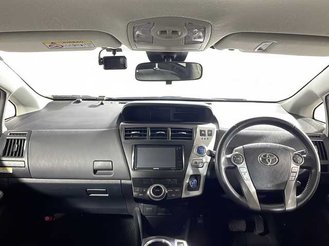 トヨタ プリウス α S ツーリングセレクション 沖縄県 2018(平30)年 3.6万km ダークレッドマイカメタリック 禁煙車/社外ナビ/【 ＣＤ／ＤＶＤ ／フルセグＴＶ／ＢＬＵＥＴＴＯＯＴＨ 】/ビルトインＥＴＣ/ドライブレコーダー前方/助手席サイドリフトアップシート/ステアリングリモコン/トヨタセーフティーセンス/純正１７インチアルミ/純正ドアバイザー/スマートキー/取扱説明書/保証書