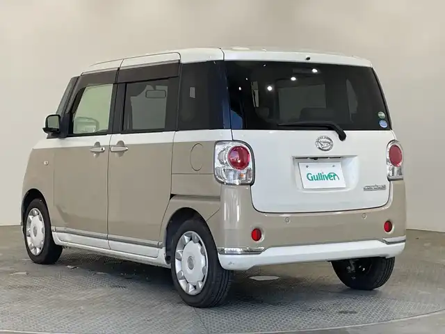 ダイハツ ムーヴ キャンバス X メイクアップ リミテッド SAⅢ 栃木県 2018(平30)年 6.2万km パールホワイトⅢ/ナチュラルベージュマイカメタリック 2トーン メモリナビ/（CD/DVD/Bluetooth）/全方位バックカメラ/スマートアシストIII/両側パワースライドドア/オートライト/LEDヘッドライト/横滑り防止装置/スマートキー/プッシュスタート/アイドリングストップ/ステアリングスイッチ/電動格納ミラー/純正フロアマット