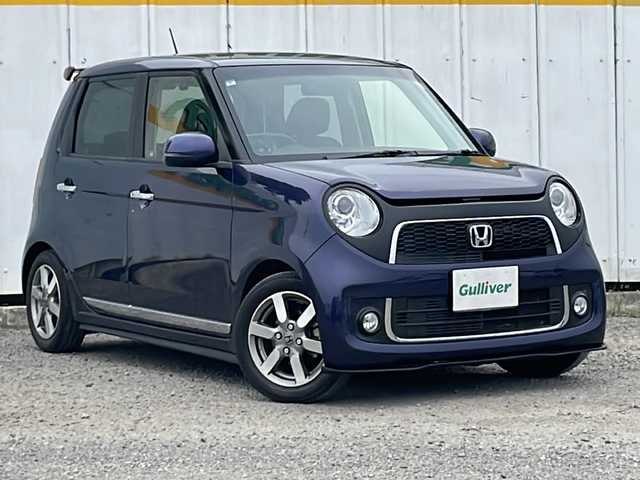 ホンダ Ｎ ＯＮＥ プレミアム ツアラー 長崎県 2013(平25)年 7.4万km プレミアムブルームーンパール 外部検査実施済み/ターボ/バックカメラ/ETC/前後ドライブレコーダー/デジタルインナーミラー/横滑り防止機能/純正14インチアルミホイール/スマートキー/HIDヘッドライト/ポータブルナビ【CN-GP530D】/(ワンセグTV)/保証書/取扱説明書/スペアキー