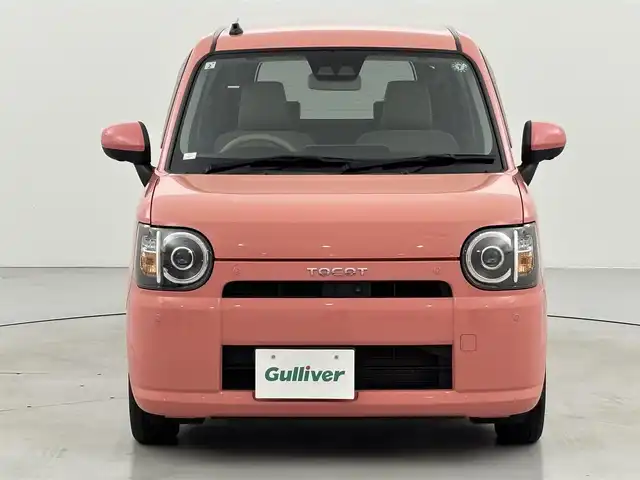 ダイハツ ミラ トコット G SA Ⅲ 福岡県 2019(平31)年 3.3万km ジューシーピンクM 純正ナビ／フルセグＴＶ　/パノラマモニター　/コーナーセンサー　/衝突被害軽減ブレーキ　/アイドリングストップ　/横滑り防止装置　/シートヒーター　/アダプティブドライビングビーム　/純正１４インチＡＷ　/ＬＥＤヘッドライト　/レベライザー