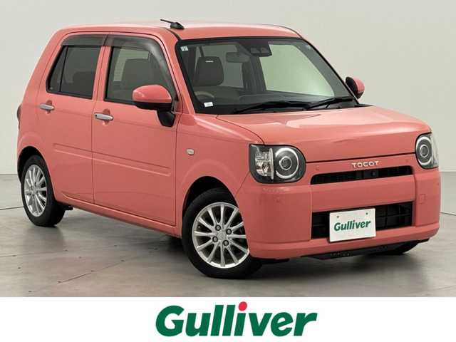 ダイハツ ミラ トコット G SA Ⅲ 福岡県 2019(平31)年 3.3万km ジューシーピンクM 純正ナビ／フルセグＴＶ　/パノラマモニター　/コーナーセンサー　/衝突被害軽減ブレーキ　/アイドリングストップ　/横滑り防止装置　/シートヒーター　/アダプティブドライビングビーム　/純正１４インチＡＷ　/ＬＥＤヘッドライト　/レベライザー