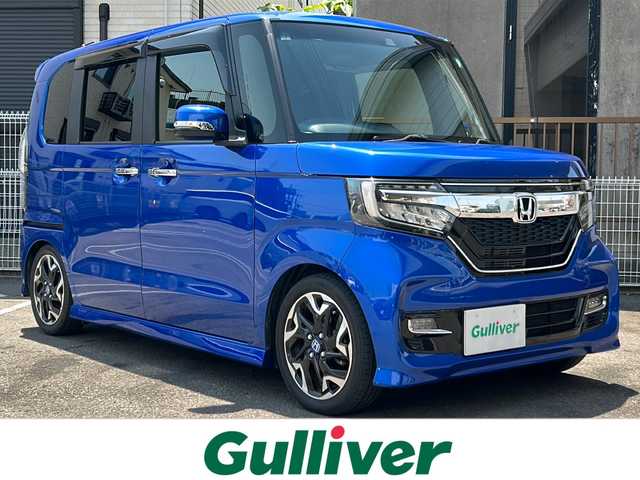 ホンダ Ｎ ＢＯＸ カスタム G L ターボ ホンダセンシング 京都府 2020(令2)年 3.8万km ブリリアントスポーティブルーメタリック2トーン ディラーOPＳＤナビ　/フルセグTV/（VXU-207NBi)　/両側電動スライドドア　/ホンダセンシング　/バックカメラ　/後部コーナーセンサー　/ターボ　/純正ビルトインＥＴＣ２．０　/ＬＥＤライト　/パドルシフト　/前後ドラレコ　/ステアリングスイッチ/Bluetooth/CD再生機能/DVD再生機能/ウィンカーミラー/USB/D+N席シートヒーター/Wサイドエアバッグ/カーテンエアバッグ/ローダウン/社外車高調/クルーズコントロール