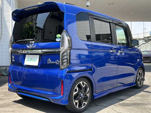 ホンダ Ｎ ＢＯＸ カスタム G L ターボ ホンダセンシング 京都府 2020(令2)年 3.8万km ブリリアントスポーティブルーメタリック2トーン ディラーOPＳＤナビ　/フルセグTV/（VXU-207NBi)　/両側電動スライドドア　/ホンダセンシング　/バックカメラ　/後部コーナーセンサー　/ターボ　/純正ビルトインＥＴＣ２．０　/ＬＥＤライト　/パドルシフト　/前後ドラレコ　/ステアリングスイッチ/Bluetooth/CD再生機能/DVD再生機能/ウィンカーミラー/USB/D+N席シートヒーター/Wサイドエアバッグ/カーテンエアバッグ/ローダウン/社外車高調/クルーズコントロール