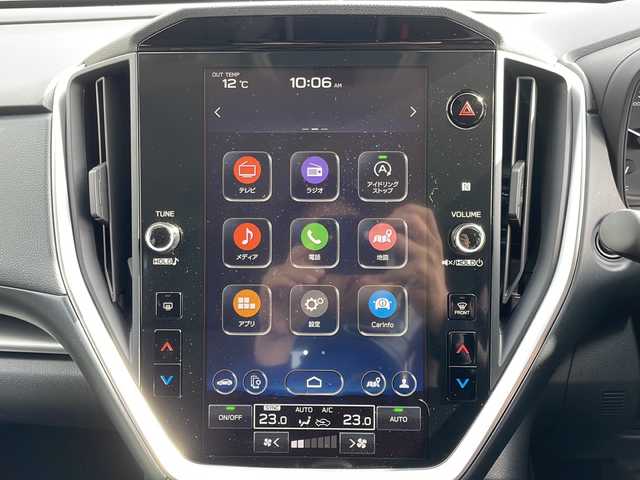 スバル インプレッサ ST 岩手県 2024(令6)年 4.8万km クリスタルブラックシリカ １１．６型ナビ　全周囲カメラ　ＡｐｐｌｅＣａｒＰｌａｙ　ＡｎｄｒｏｉｄＡｕｔｏ　フルセグ　全車速追従クルコン　シートヒーター　ステアリングヒーター　歩行者対応エアバック　純正１７ＡＷ　パドルシフト