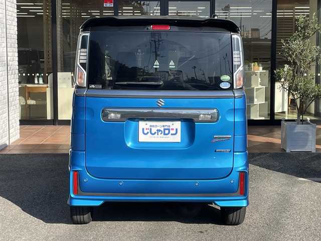 スズキ スペーシア カスタム HYBRID XS ターボ 高知県 2018(平30)年 10.1万km ブリスクブルーメタリック/ブラック2トーンルーフ (株)IDOMが運営する【じしゃロン高知店】の自社ローン対象車両になります。こちらは現金ご利用時の価格です。自社ローンご希望の方は別途その旨お申付け下さい。/社外ナビ　全方位モニター　フルセグテレビ　両側パワースライドドア　レーダーブレーキサポート　ＥＴＣ　シートヒーター　プッシュスタート　アイドリングストップ　クルーズコントロール　ステアリングスイッチ