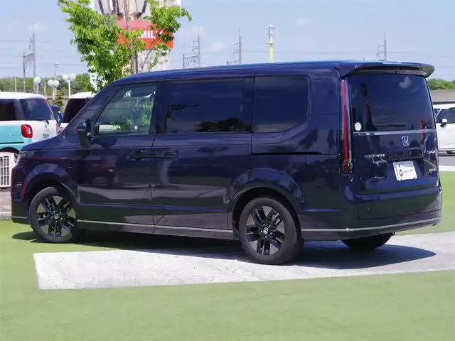 ホンダ ステップワゴン スパーダ eHEV 千葉県 2024(令6)年 1.9万km トワイライトミストブラックパール ホンダセンシング/・衝突軽減ブレーキ（CMBS）/・車線維持支援システム（LKAS）/・アダプティブクルーズコントロール（ACC）/・後方誤発進抑制機能/・誤発進抑制機能/・後方誤発進抑制機能/両側パワースライドドア/ハーフレザーシート/前席シートヒーター/11.4インチ純正コネクトナビ/地デジTV/【DVD/CD再生機能　Bluetooth接続】/マルチビューカメラシステム/ドライブレコーダー（前後撮影）【ZDR-038】/デジタルインナーミラー/パドルシフト/ETC/LEDヘッドライト/フォグライト/ウインカーミラー/コーナーセンサー/純正16インチアルミホイル/サイド/カーテンエアバッグ/Honda スマートキー