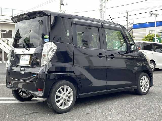 日産 デイズ ルークス ハイウェイスターX 東京都 2016(平28)年 10万km ブラック 純正DPO/アラウンドビューモニター/プッシュスタート/片側パワースライドドア/ETC/HID/フォグランプ/取説書/保証書