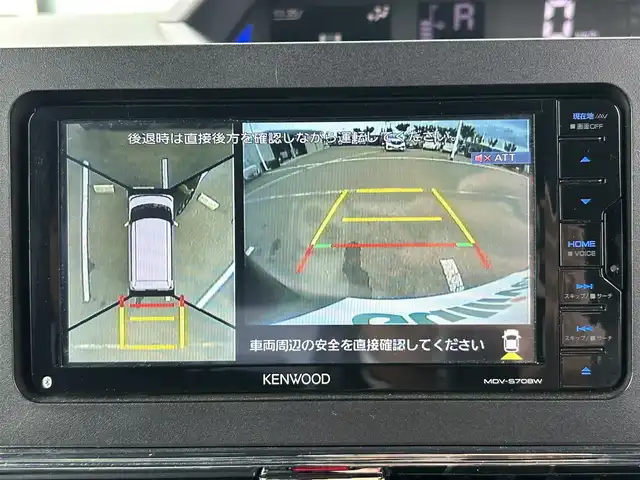 ダイハツ タント カスタム X 和歌山県 2019(令1)年 2.7万km パールブラック 社外7インチナビ（MDV-S708W)/全方位カメラ/フルセグTV/衝突軽減ブレーキ/前後コーナーセンサー/レーンキープアシスト/オートライト/前後ドラレコ/両側パワスラ/ビルトインETC/ステリモ/後席ロール式サンシェード/LEDヘッドライト/電格ミラー