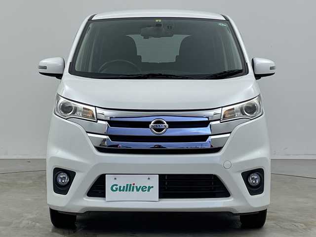 日産 デイズ ハイウェイスターX 新潟県 2014(平26)年 3.3万km ホワイトパール 純正ナビ（MC314D-W)/・CD/DVD/SD/・AUX/BT/バックカメラ/スマートキー/プッシュスタート/オートエアコン/アイドリングストップ/ウィンカーミラー/フォグライト/純正アルミ14インチ/革巻き付ステアリング/スペアキー1本/前後ドライブレコーダー/ETC