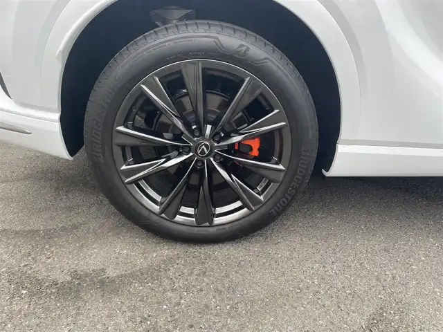 レクサス ＲＸ 350 Fスポーツ 神奈川県 2024(令6)年 0.9万km ホワイトノーヴァガラスフレーク 外装Fスポーツパフォーマンス仕様/オレンジキャリパー/社外グリル/14インチタッチディスプレイ/・ナビゲーション/・Bluetooth/・AppleCarPlay・AndroidAuto/・フルセグTV/・パノラミックビューモニター/純正21インチAW/運転支援システム/・プリクラッシュセーフティ/・レーントレーシングアシスト/・レーダークルーズコントロール/・ブラインドスポットモニター/・リアトラフィックアラート/・パーキングサポートブレーキ/ビルトイン２．０ETC/Fスポ専用革シート/・前席シートヒーター/・前席ベンチレーター/・前席パワーシート/スマートキーX2