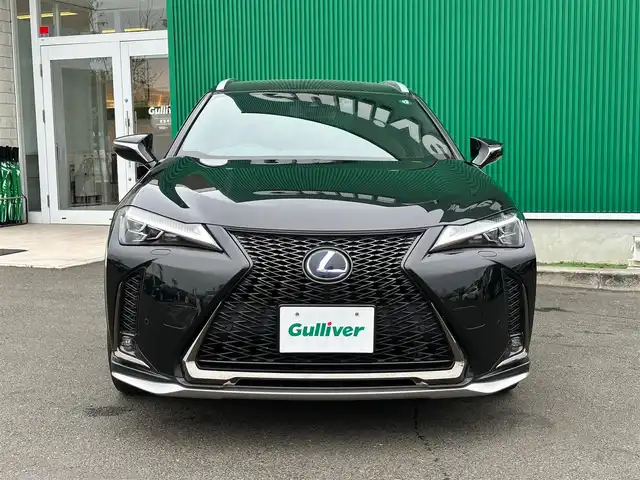 レクサス ＵＸ 250h Fスポーツ 宮城県 2019(平31)年 9.5万km グラファイトブラックガラスフレーク 3眼LEDヘッドランプ/・角型3眼LEDヘッドランプ/・アダプティブハイビームシステム/・ヘッドランプクリーナー/ブラインドスポットモニターセット/・ブラインドスポットモニター/・パーキングサポートブレーキ（後方接近車両）/シルバールーフレール/＝＝＝/Lexus Safety System +/・プリクラッシュセーフティ/・レーントレーシングアシスト/・レーダークルーズコントロール/・先行車発進告知機能/・ロードサインアシスト/パーキングサポートブレーキ（静止物）/純正SDナビ/【CD・DVD・SD・BT・USB・フルセグTV】/バックカメラ/純正ドライブレコーダー/パワーバックドア/ETC/L-tex（合皮）シート/シートヒーター・エアシート/パワーシート/ハンドルヒーター/ステアリングスイッチ/パドルシフト/LEDヘッドライト/LEDフォグ/オートライト/スマートキーX２/カードキー/純正18インチAW/W/サイド/カーテンエアバッグ
