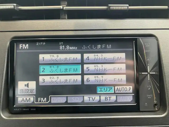 トヨタ プリウス S 福島県 2010(平22)年 13.2万km ブラック ワンオーナー車/純正ナビ/・AM＆FM/・DISC（CD＆DVD）/・SD/・ワンセグTV/・Bt/・AUX/オートライト/純正ビルトインETC/ステアリングボタン/電動格納ミラー/プッシュスタートボタン/ハロゲンライト/フォグランプ/荷台トノカバー/センターコンソール/純正フロアマット/純正ドアバイザー