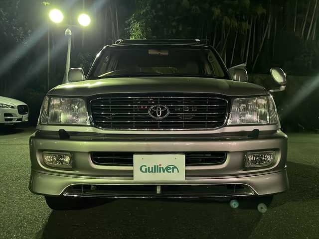 トヨタ ランドクルーザー VX－LTD 京都府 1999(平11)年 10.3万km ウォームシルバーM メーカーOPナビ/・CD/AM/FM/カセット/ETC/サンルーフ/ルーフレール/電格ミラー/サマータイヤアルミホイール付き4セット車載/純正フロアマット/純正ドアバイザー
