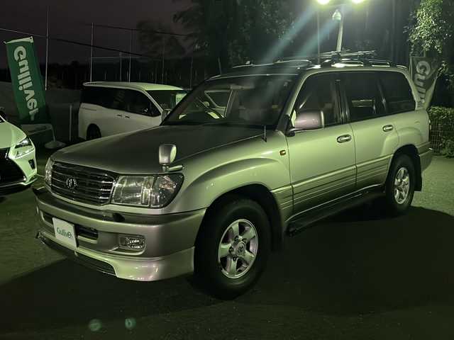 トヨタ ランドクルーザー VX－LTD 京都府 1999(平11)年 10.3万km ウォームシルバーM メーカーOPナビ/・CD/AM/FM/カセット/ETC/サンルーフ/ルーフレール/電格ミラー/サマータイヤアルミホイール付き4セット車載/純正フロアマット/純正ドアバイザー