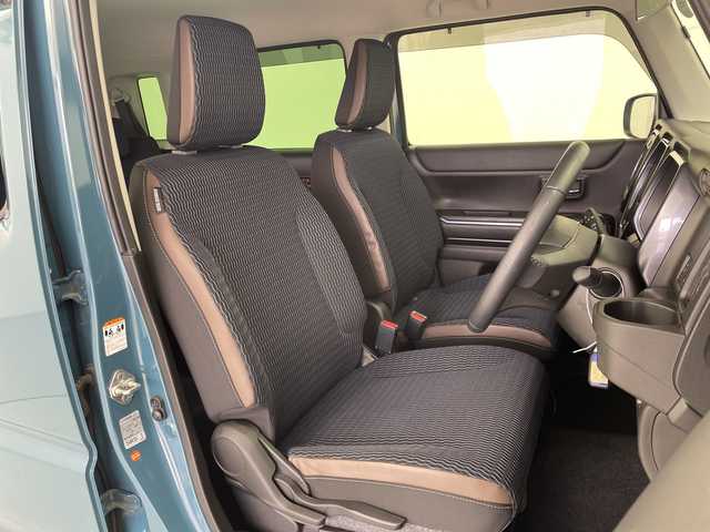 スズキ ハスラー Jスタイル 愛知県 2022(令4)年 3.3万km デニムブルー ガンメタリック 2トーン 社外SDナビ/（BT／AM／FM／DVD/CD/HDMI)/バックカメラ/シートヒーター（運転席＋助手席）/衝突軽減システム/LEDヘッドライト/フォグライト/ルーフレール/ビルトインETC/スペアキー　一本/保証書/取り扱い説明書