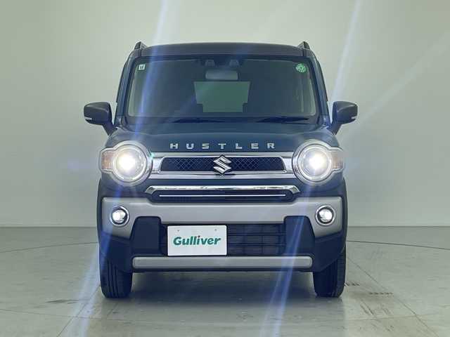 スズキ ハスラー Jスタイル 愛知県 2022(令4)年 3.3万km デニムブルー ガンメタリック 2トーン 社外SDナビ/（BT／AM／FM／DVD/CD/HDMI)/バックカメラ/シートヒーター（運転席＋助手席）/衝突軽減システム/LEDヘッドライト/フォグライト/ルーフレール/ビルトインETC/スペアキー　一本/保証書/取り扱い説明書