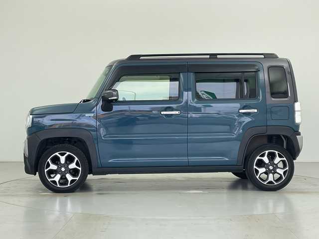 スズキ ハスラー Jスタイル 愛知県 2022(令4)年 3.3万km デニムブルー ガンメタリック 2トーン 社外SDナビ/（BT／AM／FM／DVD/CD/HDMI)/バックカメラ/シートヒーター（運転席＋助手席）/衝突軽減システム/LEDヘッドライト/フォグライト/ルーフレール/ビルトインETC/スペアキー　一本/保証書/取り扱い説明書