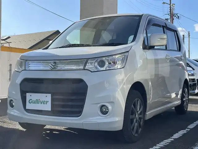 スズキ ワゴンＲ スティングレー X 宮城県 2014(平26)年 7.8万km パールホワイト 社外メモリーナビ/ワンセグTV/HIDヘッドライト/バックカメラ/スマートキー/社外１４インチAW